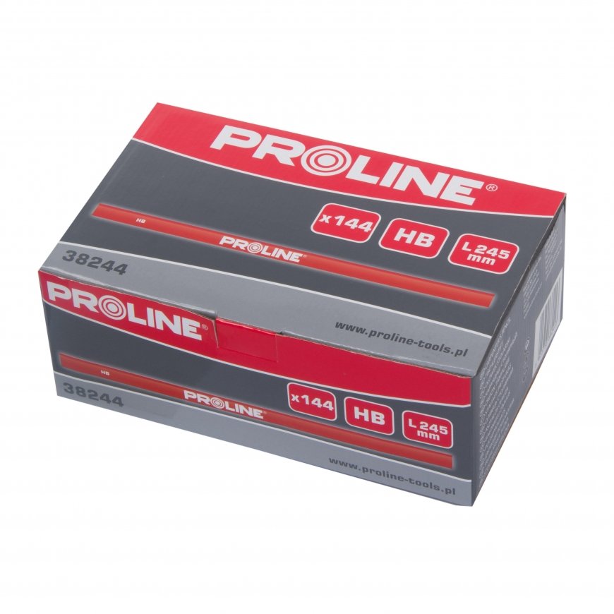 Proline Pro-Line Carpentry pencil red HB 245mm 144pcs. - 38244 – 2