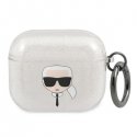 Karl Lagerfeld Karl Lagerfeld KLA3UKHGS 3 AirPods Cover Silver/Silver Gkrater Karl Head