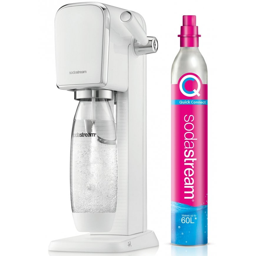 Gazuotų gėrimų gaminimo aparatas SodaStream ART, baltas