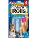 INABA Churu Rolls Vistas recepte wraps Tuncis ar ķemmīšgliemeņu recepte - kaķu gardumi - 4x10 g INABA Churu Rolls Vistas recepte wraps Tuncis ar ķemmīšgliemeņu recepte - kaķu gardumi - 4x10 g