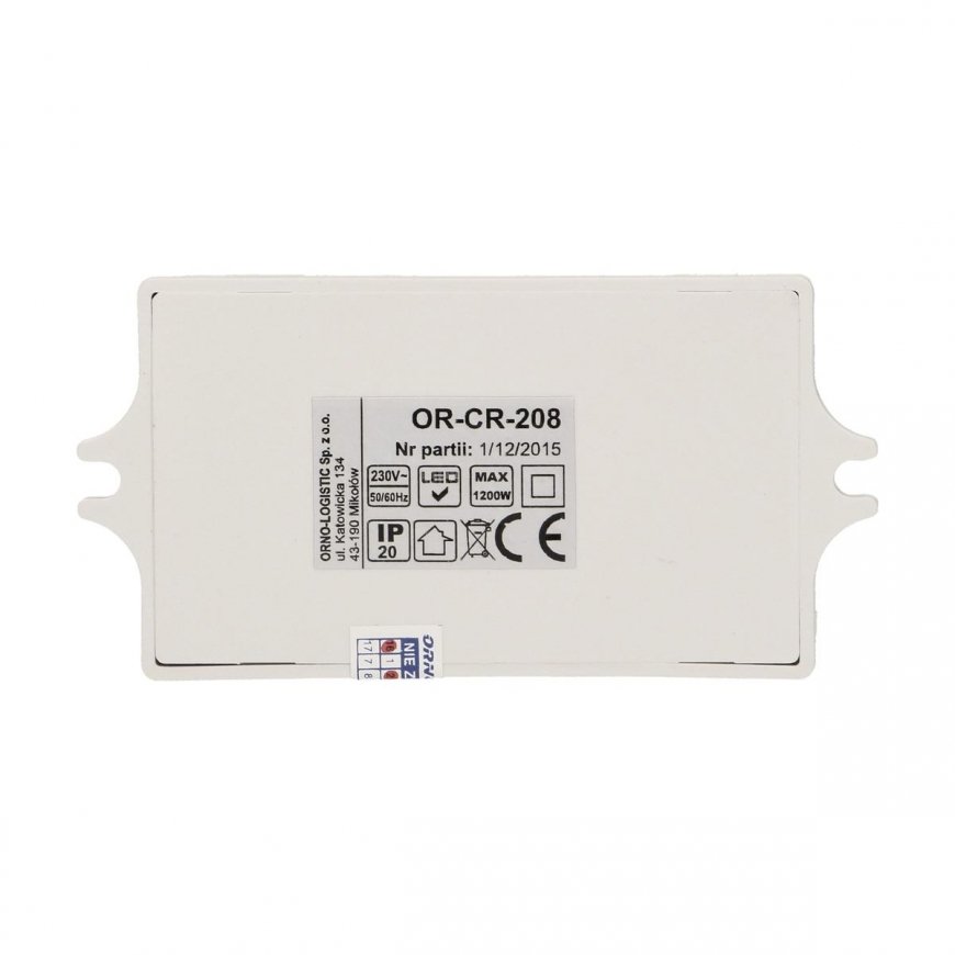 Orno Mikrobangų judesio jutiklis 5.8GHz 1200W 360 ° 3-2000 lx balta (OR-CR-208) – 7