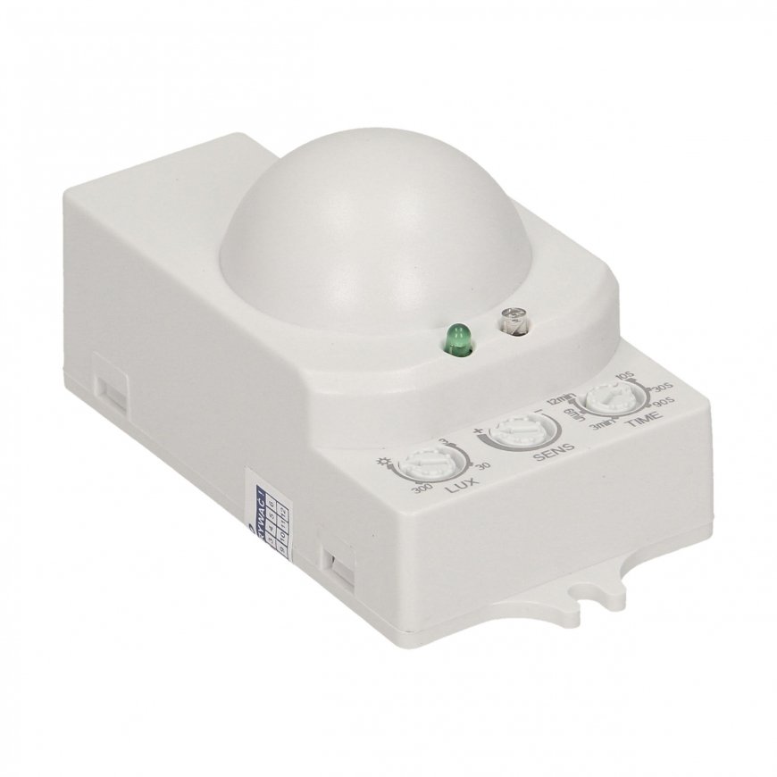 Orno Mikrobangų judesio jutiklis 5.8GHz 1200W 360 ° 3-2000 lx balta (OR-CR-208) – 12