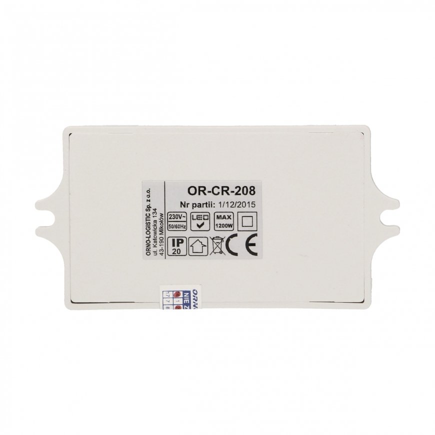 Orno Microwave motion sensor 5.8GHz 1200W 360 ° 3-2000 lx white (OR-CR-208) – 14