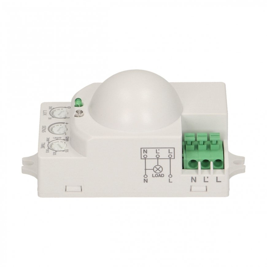 Orno Microwave motion sensor 5.8GHz 1200W 360 ° 3-2000 lx white (OR-CR-208) – 15