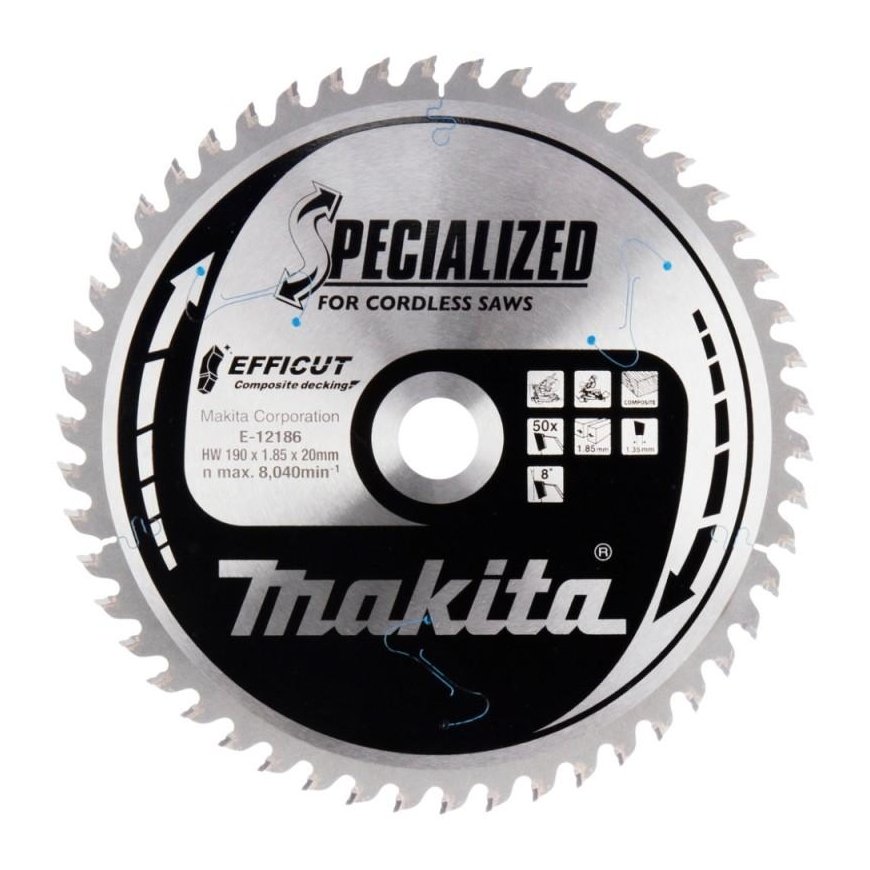 Makita E-12186 TCT saw 190X1.85X30mm