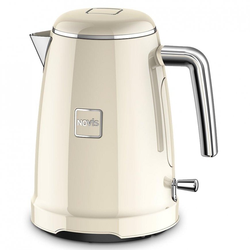 NOVIS K1 electric kettle, cream color