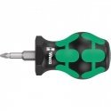 Screwdriver flat Wera 355 Stubby PZ 3 x 25 mm