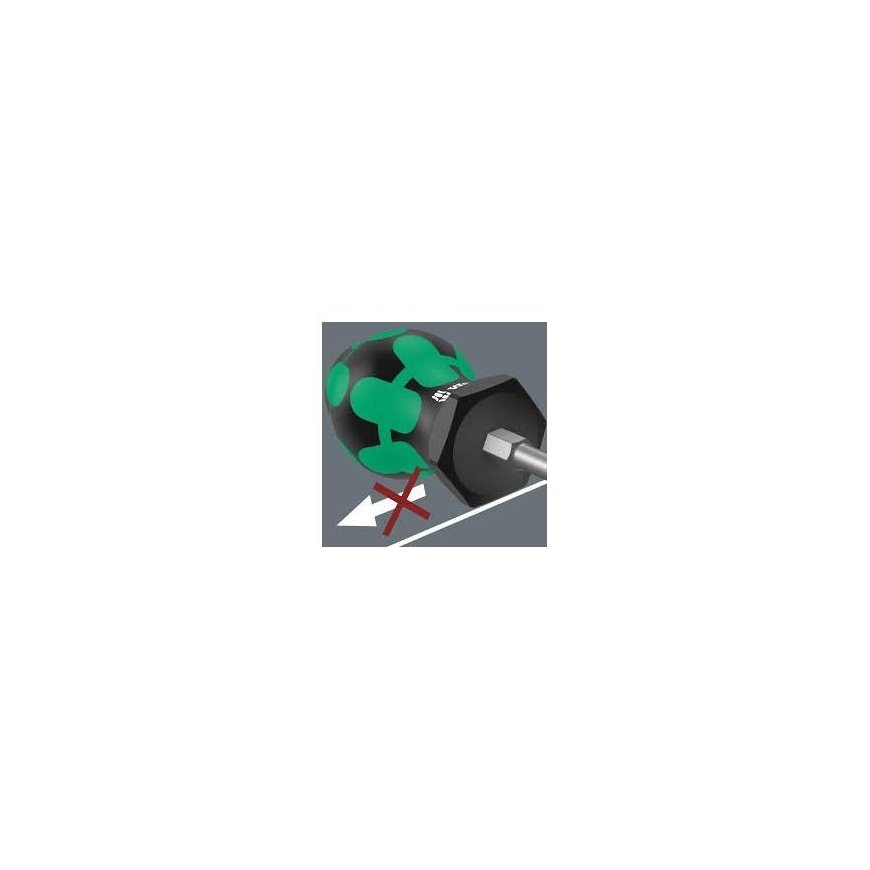 Atsuktuvas plokščias Wera 355 Stubby PZ 3 x 25 mm – 12