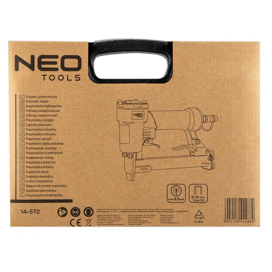 Neo PNEUMATINIS STAPLER 6-16 MM STAPLLES 80 TIPO 14-572 NEO – 4