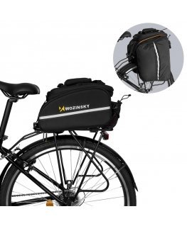 Wozinsky Capacity Bike Trunk Bag 35L (Rain Cover Included) Black (WBB19BK)