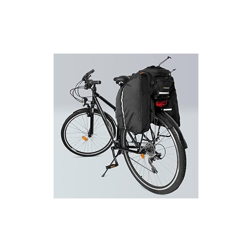 Wozinsky Capacity Bike Trunk Bag 35L (Rain Cover Included) Black (WBB19BK) – 7
