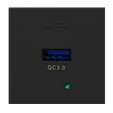 Orno NOEN USBQ, 45x45mm Modular Port with 3A/5V Quick Charge USB Charger 2A/9V 1.5A/12V, Black Orno NOEN USBQ, 45x45mm Modular Port with 3A/5V Quick Charge USB Charger 2A/9V 1.5A/12V, Black