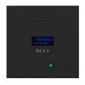 Orno NOEN USBQ, 45x45mm Modular Port with 3A/5V Quick Charge USB Charger 2A/9V 1.5A/12V, Black Orno NOEN USBQ, 45x45mm Modular Port with 3A/5V Quick Charge USB Charger 2A/9V 1.5A/12V, Black