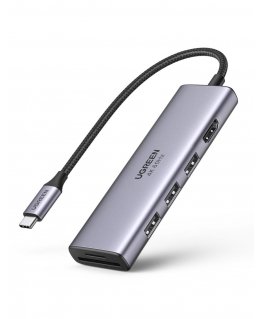 UGREEN CM511 5-in-1 adapter hub USB-C - 3x USB3.0 HDMI TF/SD