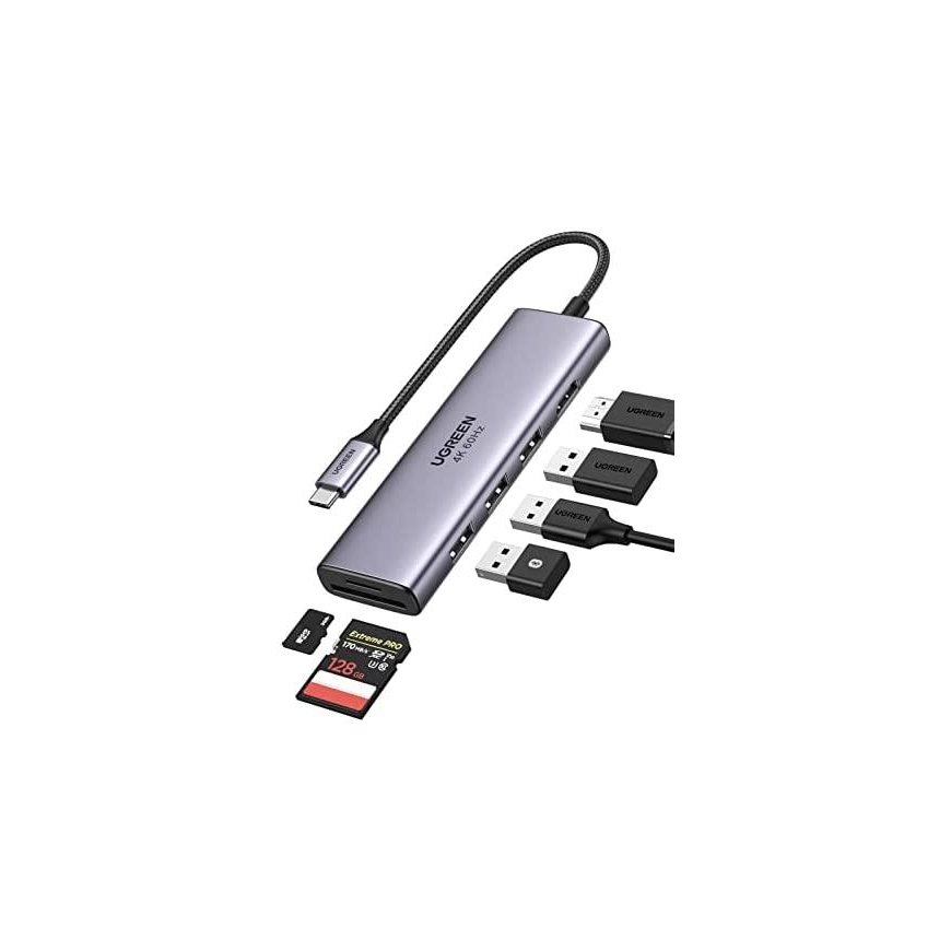 UGREEN CM511 5-in-1 adapter hub USB-C - 3x USB3.0 HDMI TF/SD – 2