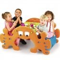 Picnic table with bench and swing 2 in 1 Feber Picnic table with bench and swing 2 in 1 Feber