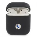 BMW Geniune Leather apsauginis dėklas AirPods 1/2 tamsiai mėlynas