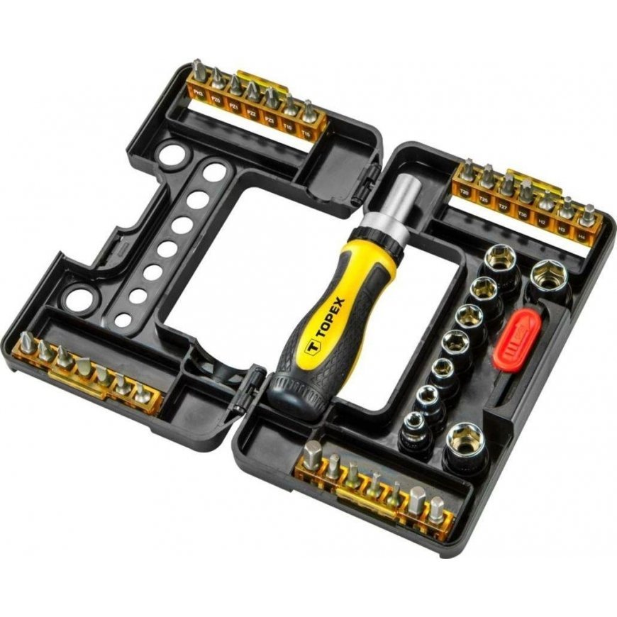 Topex screwdriver bits and sockets with