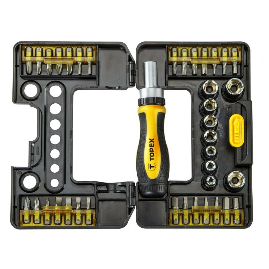 Topex screwdriver bits and sockets with handle, 38 pcs (39D344) – 4