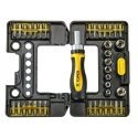 Topex screwdriver bits and sockets with handle, 38 pcs (39D344)