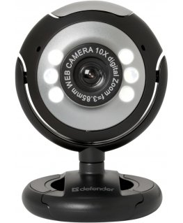 DEFENDER Web-cam C-110 0,3MP foninio apšvietimo nuotraukos mygtukas