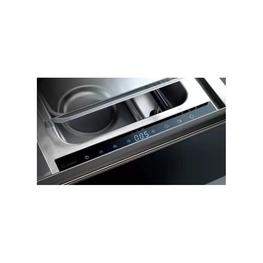 Freezer Built-in vacuum cleaner Irinox Zero HZ152350002 Black glass