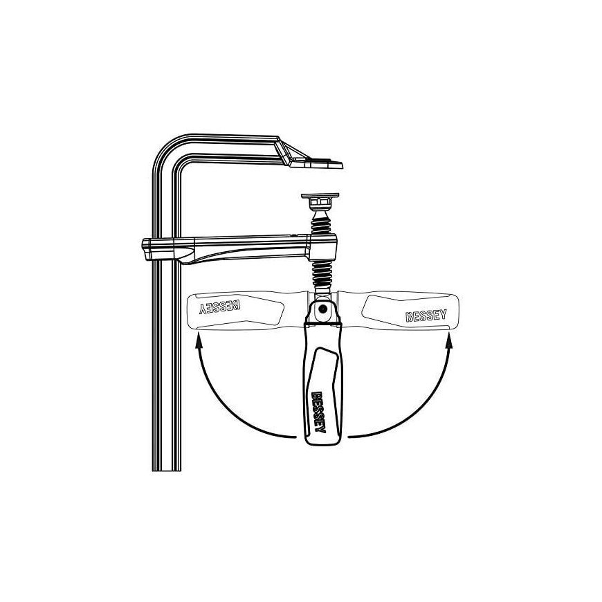 Clamps with folding handle BESSEY GZ25KG – 3