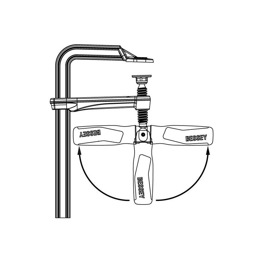Clamps with folding handle BESSEY GZ25KG – 11