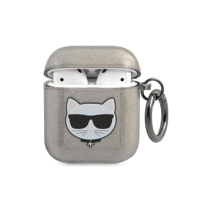Karl Lagerfeld Karl Lagerfeld protective case KLA2UCHGK Shiny case AirPods 1/2 gray