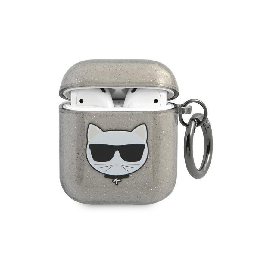 Karl Lagerfeld Karl Lagerfeld protective case KLA2UCHGK Shiny case AirPods 1/2 gray – 2