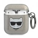 Karl Lagerfeld Karl Lagerfeld protective case KLA2UCHGK Shiny case AirPods 1/2 gray