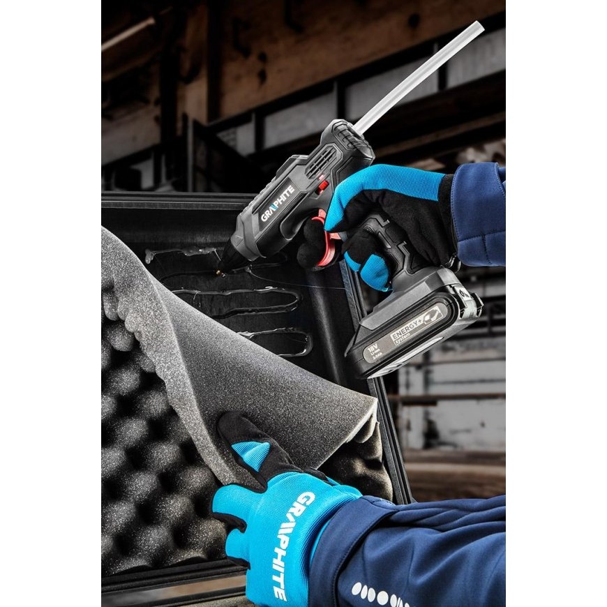GRAPHITE Klijų pistoletas Grafito energija + 58G040 18V – 3