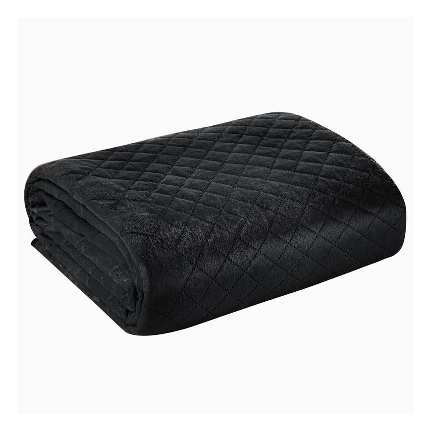 Eurofirany DESIGN 91 LUIZ / 3 Velvet bedspread, quilted by hot pressing with a geometric pattern, 17 – 2