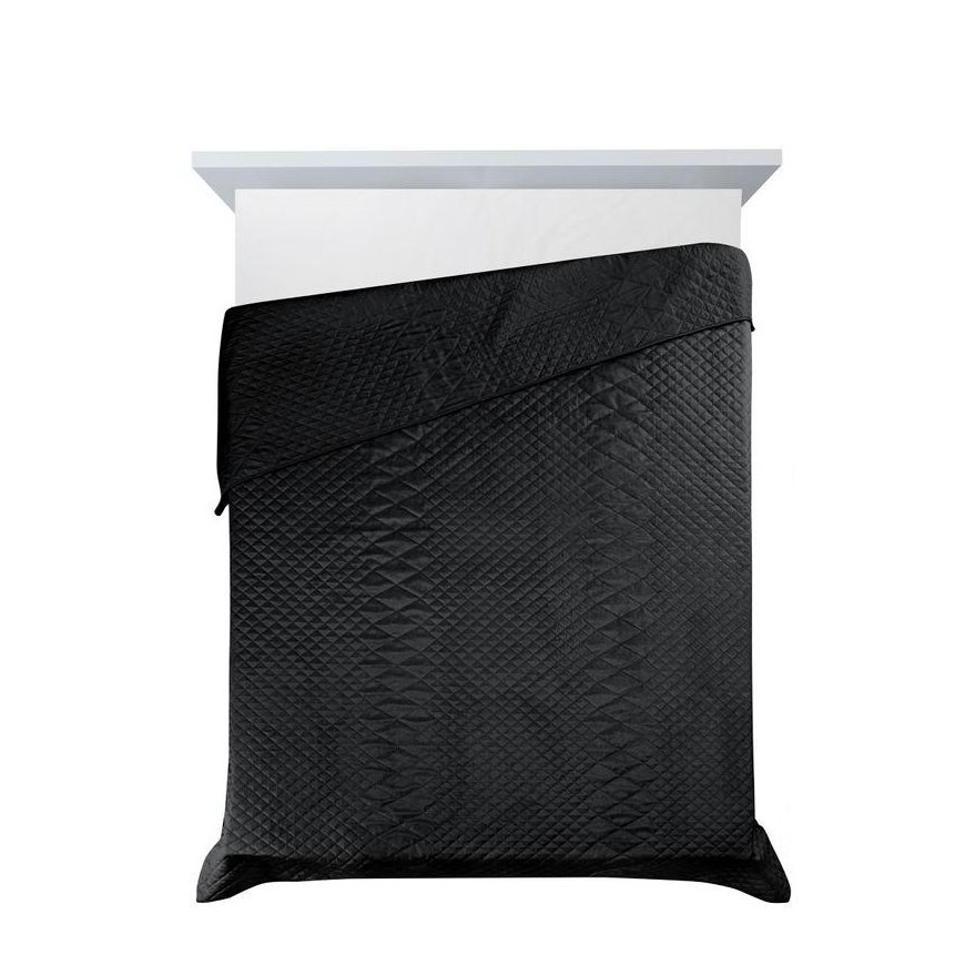Eurofirany DESIGN 91 LUIZ / 3 Velvet bedspread, quilted by hot pressing with a geometric pattern, 17 – 3
