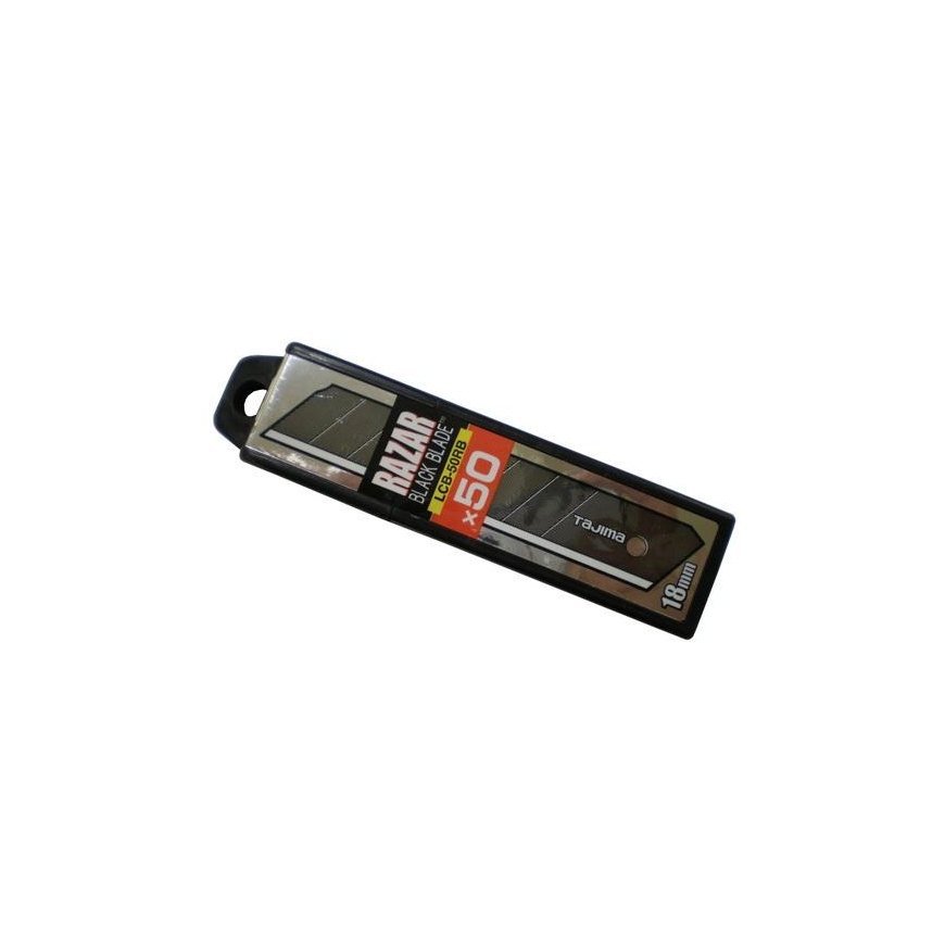 Breakable blades 18mm. 50 pcs convenient dispenser in a blister Tajima Razor Black – 2