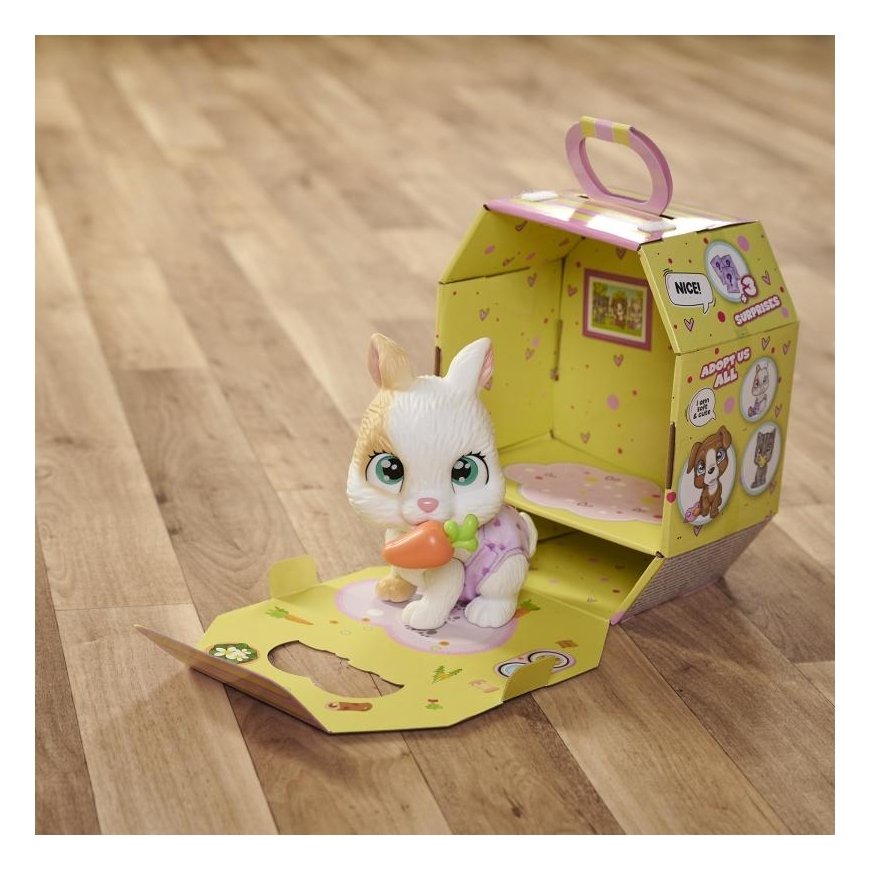 Interaktyvus mielas triušiukas 15 cm su sauskelnėmis - Pamper Petz - Simba – 7