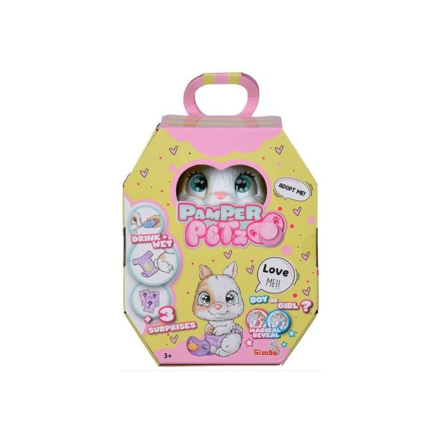 Interactive cute rabbit 15 cm with diapers - Pamper Petz - Simba – 13