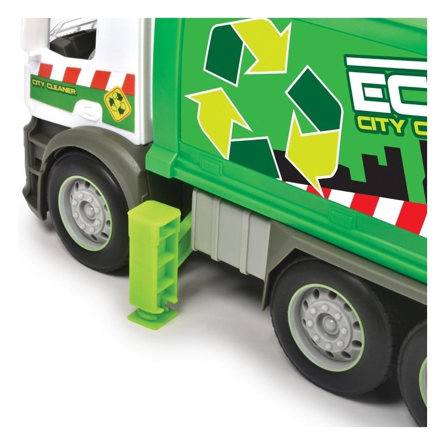 Toy Mercedes Benz garbage truck 26 cm with container, Dickie – 8