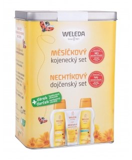 Weleda Children's Calendula Oil Body Oil K 200 ml (Children's Oil 200 ml + Children's Cream for Sores 75 ml + Children's Bath 20