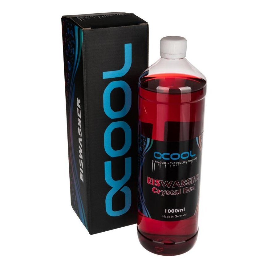 Alphacool Alfa-acolis alfa-acolis Eiswasser kristalinė raudona, 1000 ml Fertiggemisch - Rot