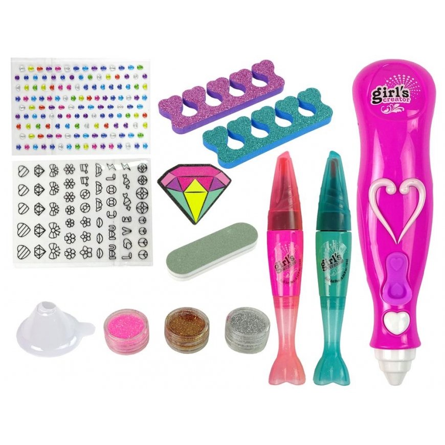 Lean Sport Lean Cars Nagų dažymo rinkinys Nagų rašikliai Glitter Dispenser Deimantai – 2