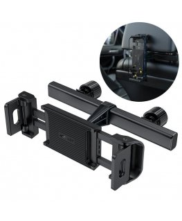Acefast car headrest holder for phone and tablet (135-230mm wide) black (D8 black)