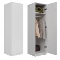 Topeshop SD-50 BIEL KPL magamistoa garderoob ja kapp 5 riiulid 1 uks(ed) Valge