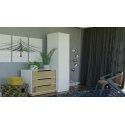 Topeshop SD-50 BIEL KPL magamistoa garderoob ja kapp 5 riiulid 1 uks(ed) Valge