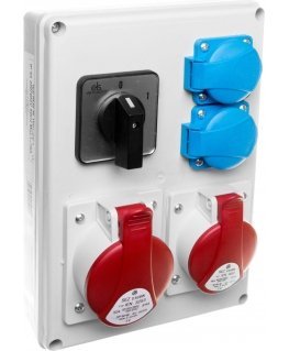 Orno SEZ section 1x16A 5P/ 5P 2x230V TVM 21 IP44 0-1 (ROS-W1603.2/0-1 switch)