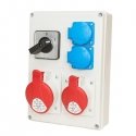 Orno SEZ section 1x16A 5P/ 5P 2x230V TVM 21 IP44 0-1 (ROS-W1603.2/0-1 switch) Orno SEZ section 1x16A 5P/ 5P 2x230V TVM 21 IP44 0-1 (ROS-W1603.2/0-1 switch)