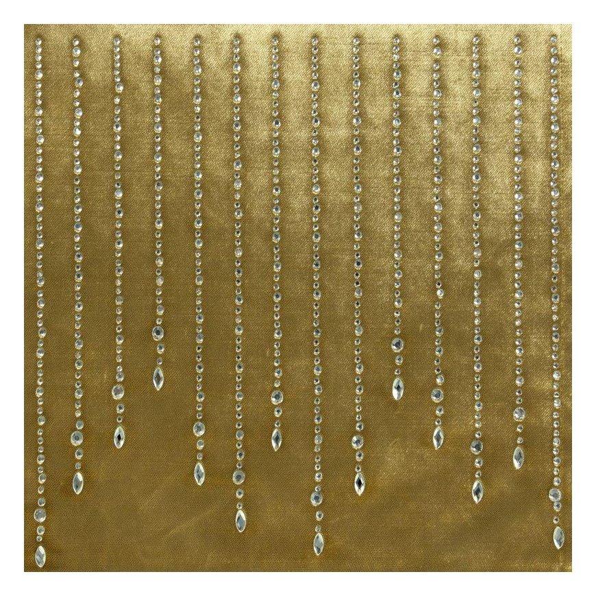 Eurofirany ROYAL / 3 Velvet table runner with zircons, 35X140 cm, color: golden – 4