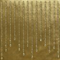 Eurofirany ROYAL / 3 Velvet table runner with zircons, 35X140 cm, color: golden Eurofirany ROYAL / 3 Velvet table runner with zircons, 35X140 cm, color: golden