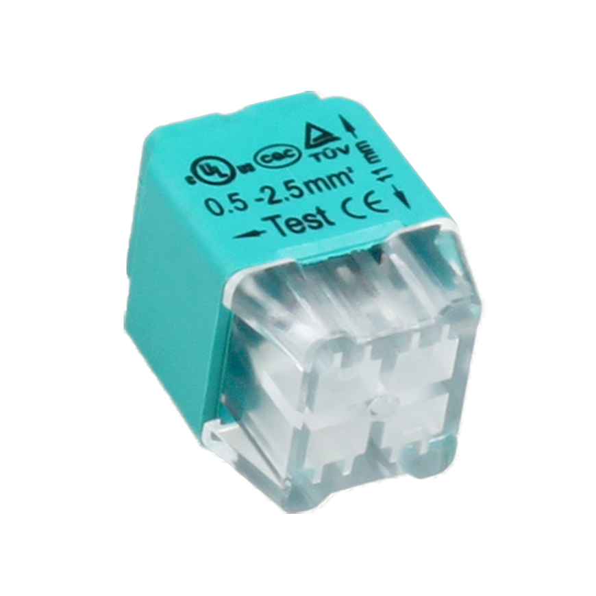 Orno 4-wire push-in connector, double-row wire