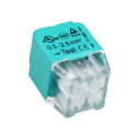 Orno 4-wire push-in connector, double-row wire 0.75-2.5 mm ? IEC 300V / 24A 100 pcs.